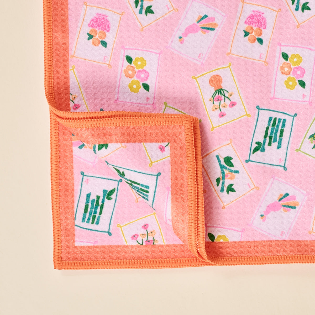 It's Mahj Time Waffle Tea Towel