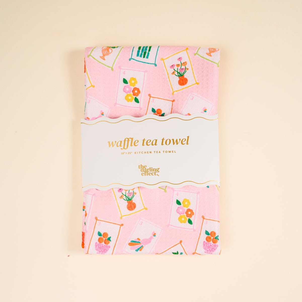 It's Mahj Time Waffle Tea Towel