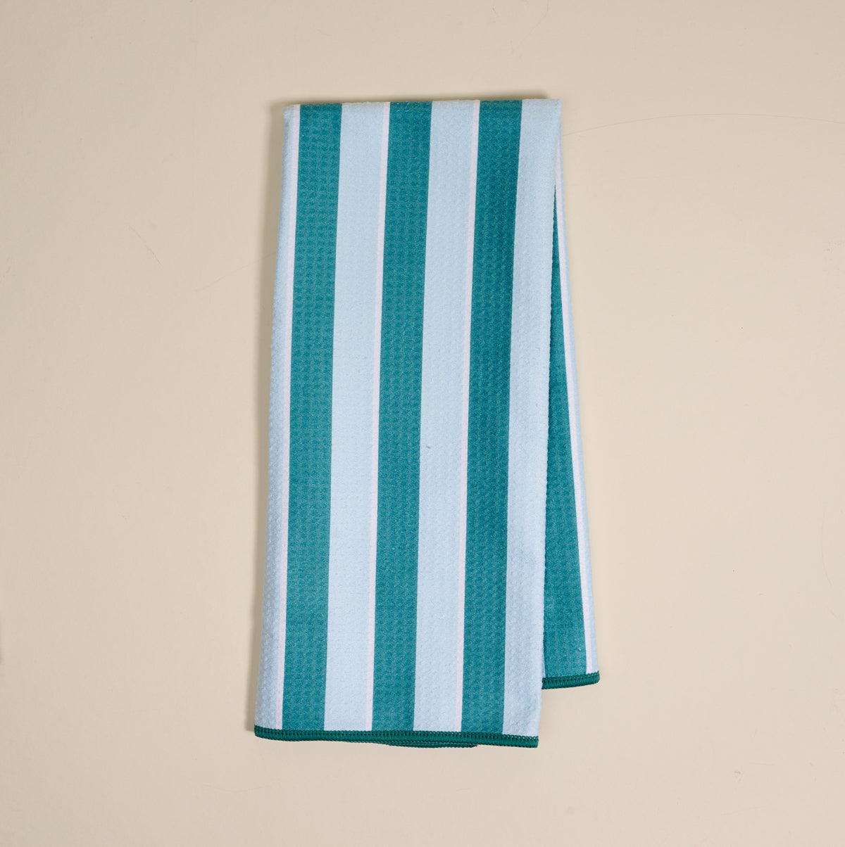 Sicily Stripes Teal Waffle Tea Towel