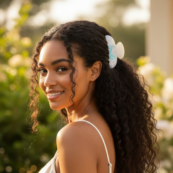Bridal Word Up Claw Clip