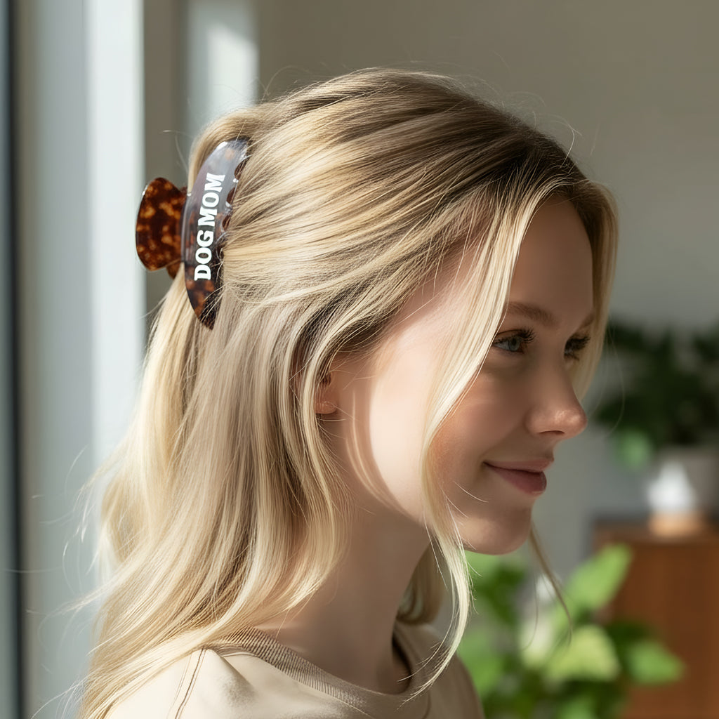 Dog Mom Word Up Claw Clip