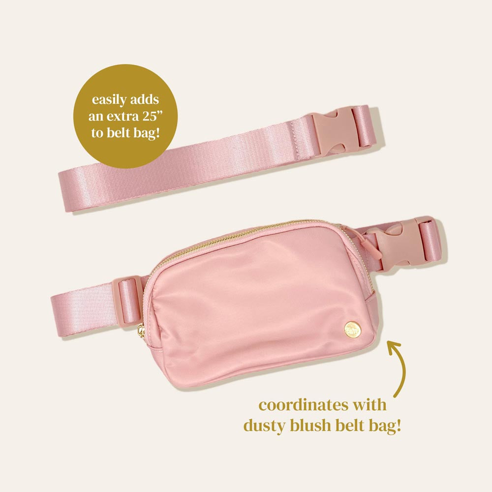 Blush fashion belt bag