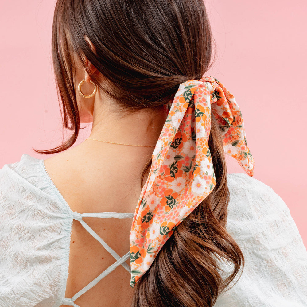 Sweet Meadow Floral Hair Scarf