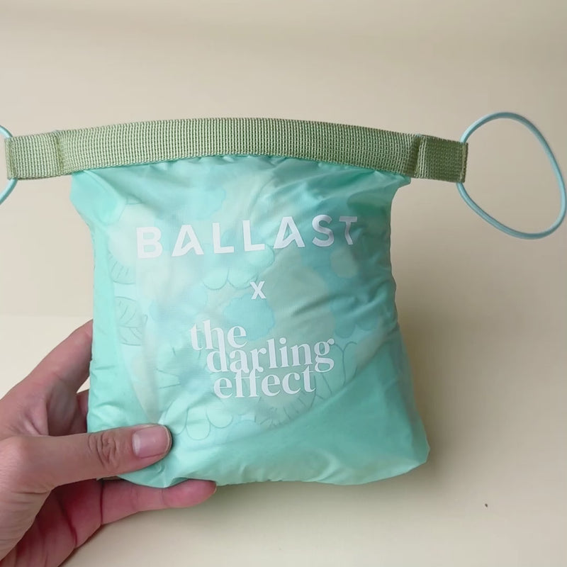 Daisy Craze Aqua Ballast x Darling Effect Beach Pillow