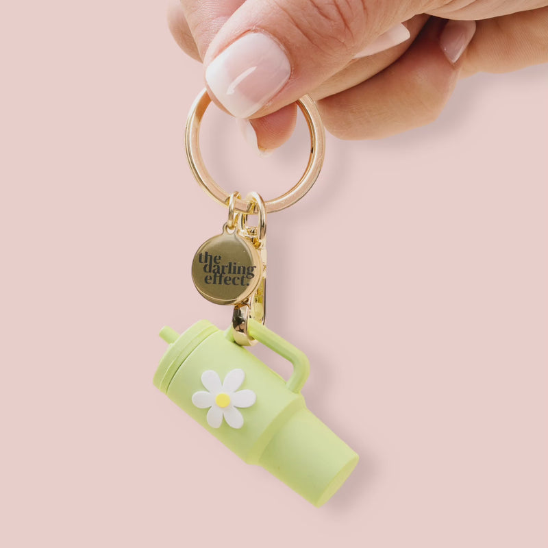 Green Tiny Tumbler Keychain