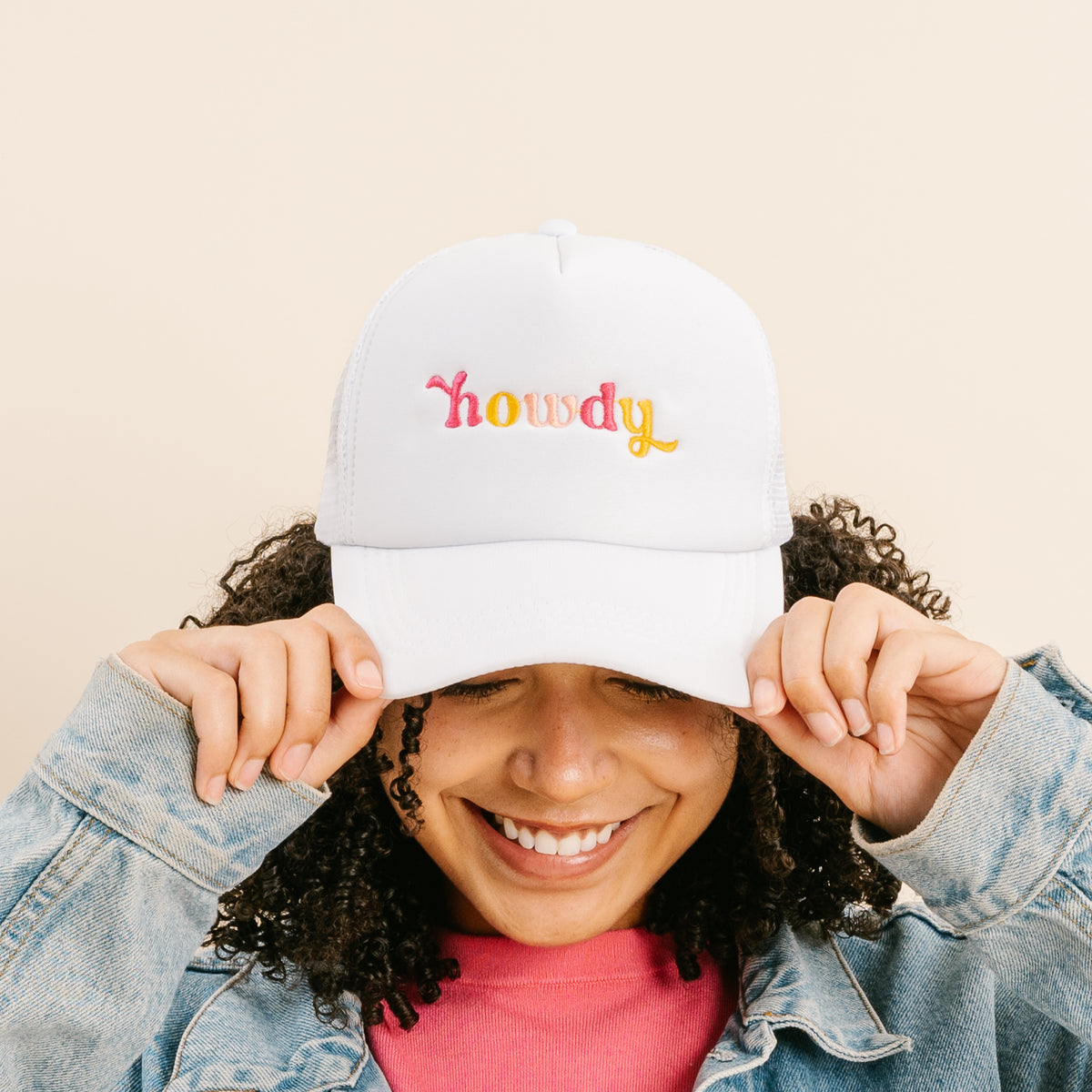 Howdy Embroidered Trucker Hat