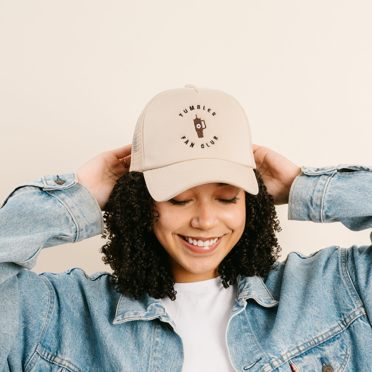 Tumbler Fan Club Embroidered Trucker Hat