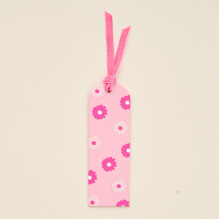 Darling Daisy Hot Pink Acrylic Bookmark