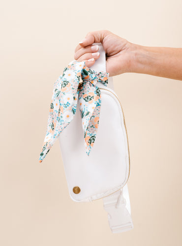 All You Need Belt Bag with Hair Scarf - Cloud White
