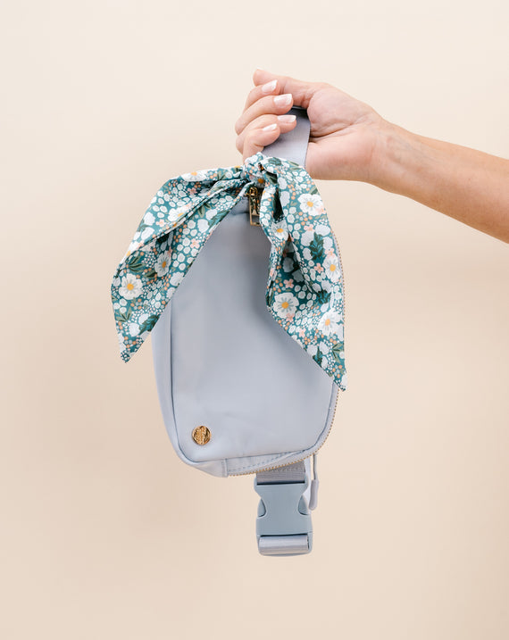 All You Need Belt Bag with Hair Scarf - Misty Blue