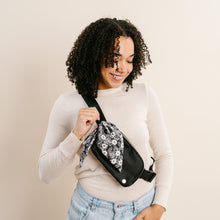 Load image into Gallery viewer, All You Need Belt Bag with Hair Scarf - Midnight Black
