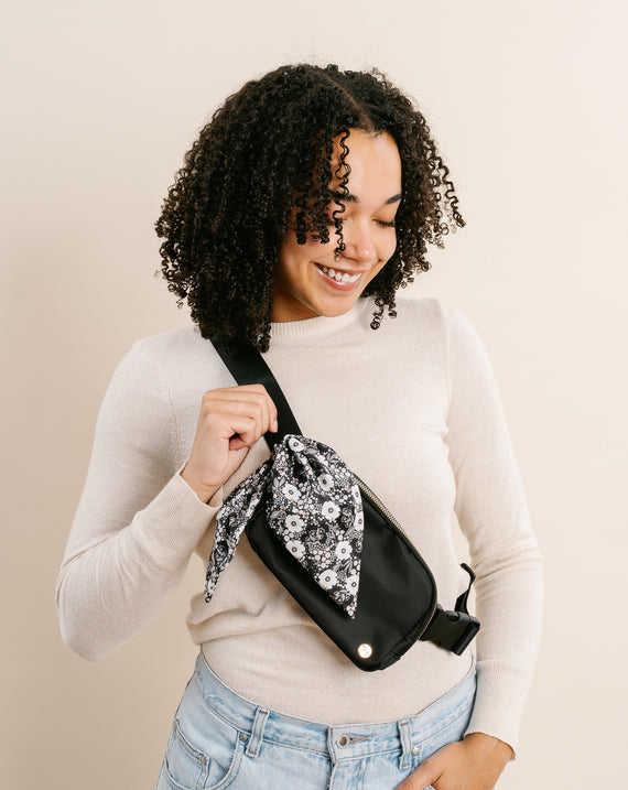 All You Need Belt Bag with Hair Scarf - Midnight Black