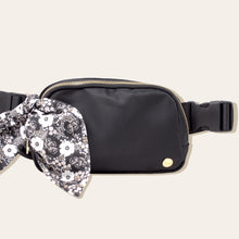 Load image into Gallery viewer, All You Need Belt Bag with Hair Scarf - Midnight Black
