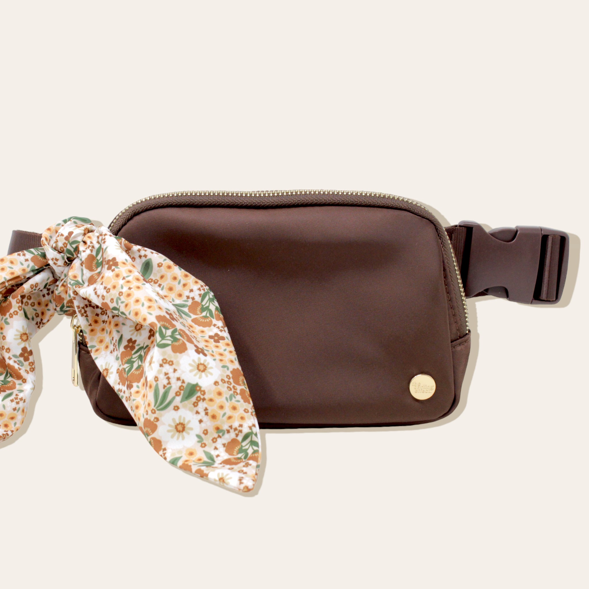 All You Need Belt Bag with Hair Scarf - Mocha Brown