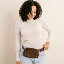 Load image into Gallery viewer, All You Need Belt Bag with Hair Scarf - Mocha Brown
