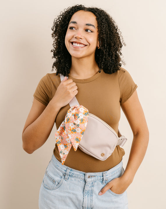All You Need Belt Bag with Hair Scarf - Natural Beige