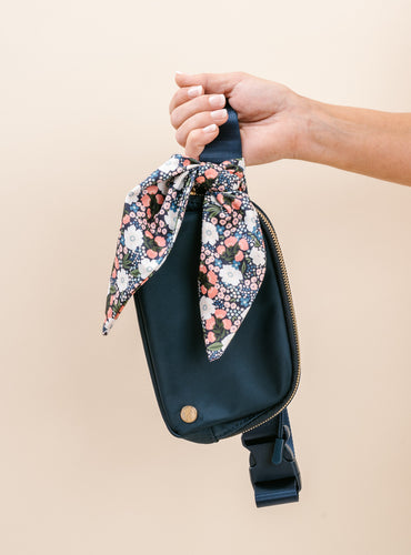 All You Need Belt Bag with Hair Scarf - Navy