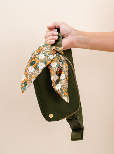 All You Need Belt Bag with Hair Scarf - Olive Green