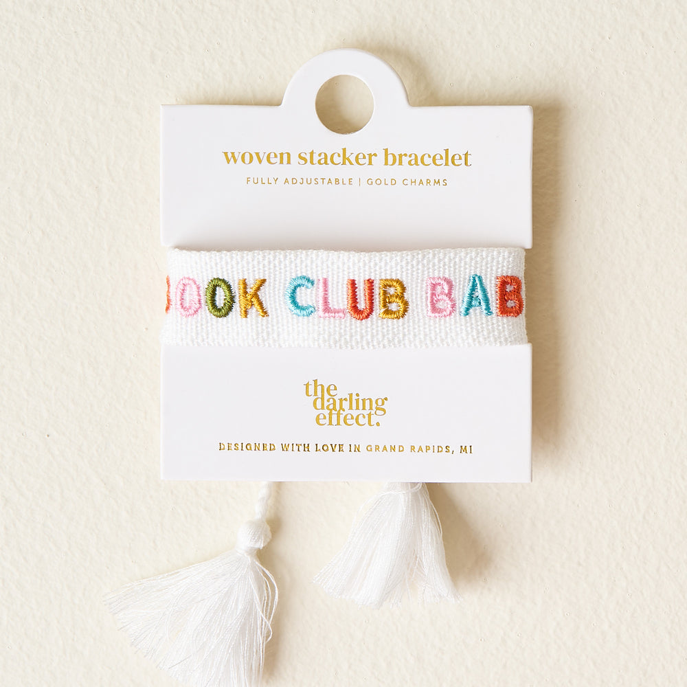BookTok Woven Word Bracelet