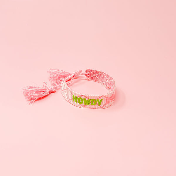 Howdy Holiday Woven Word Bracelet