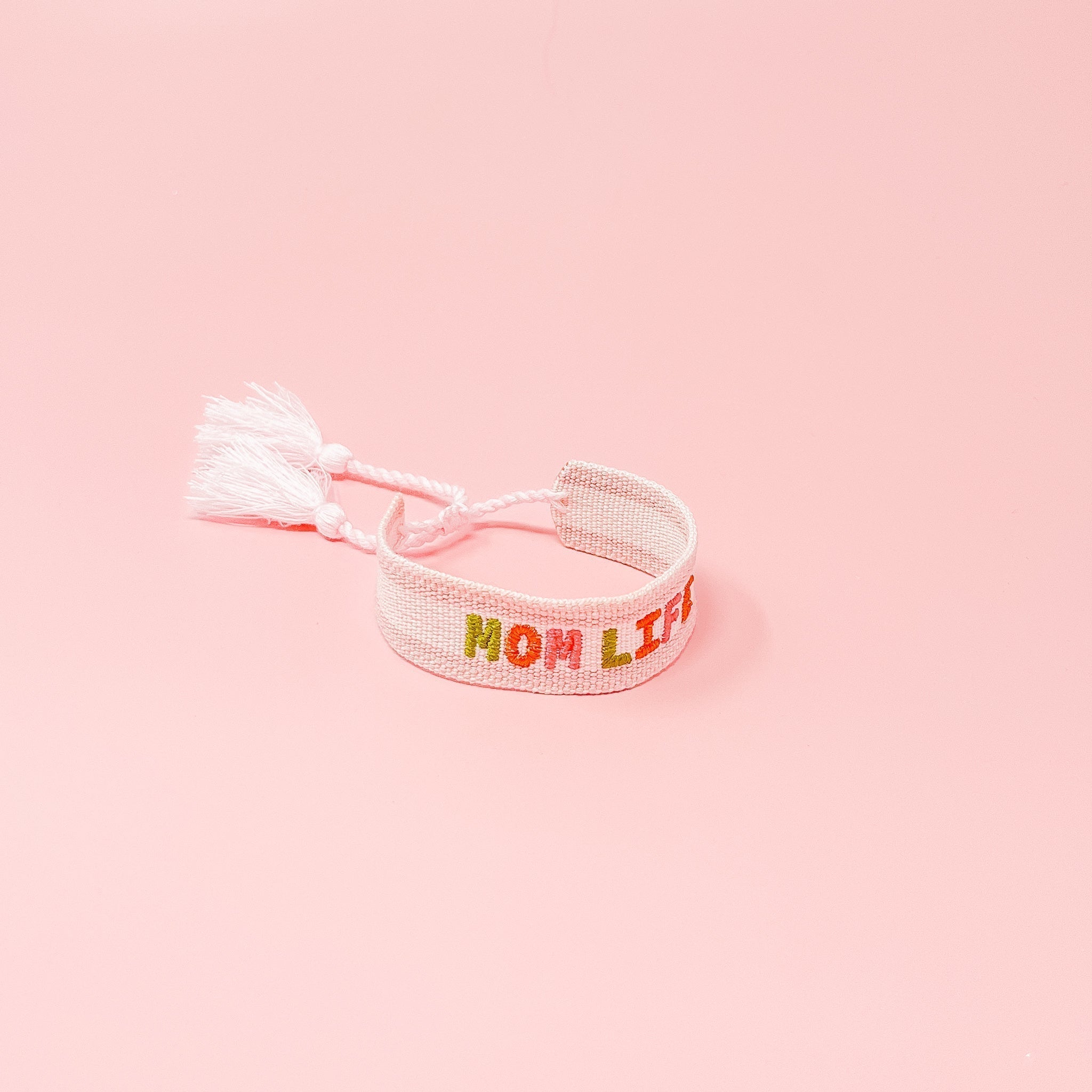 Mom Collection Woven Word Bracelet