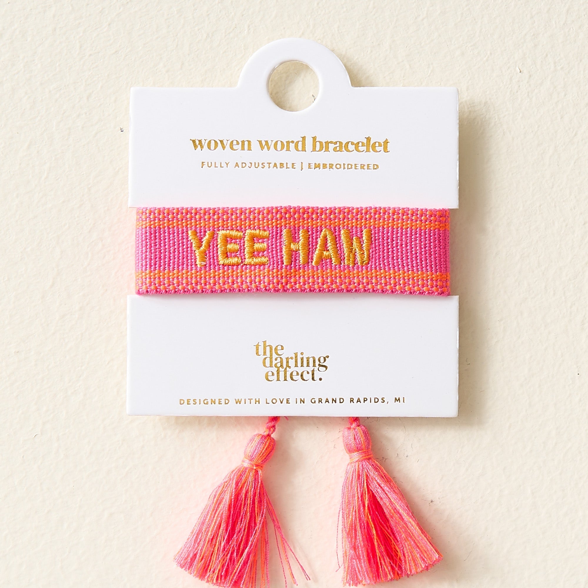 Bridal + Party Woven Word Bracelet