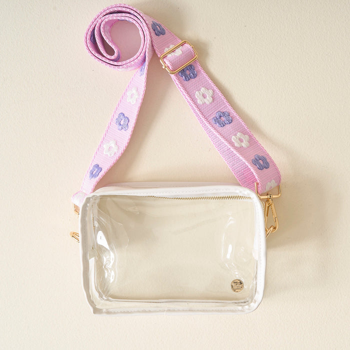 Purple Clear Crossbody Bag