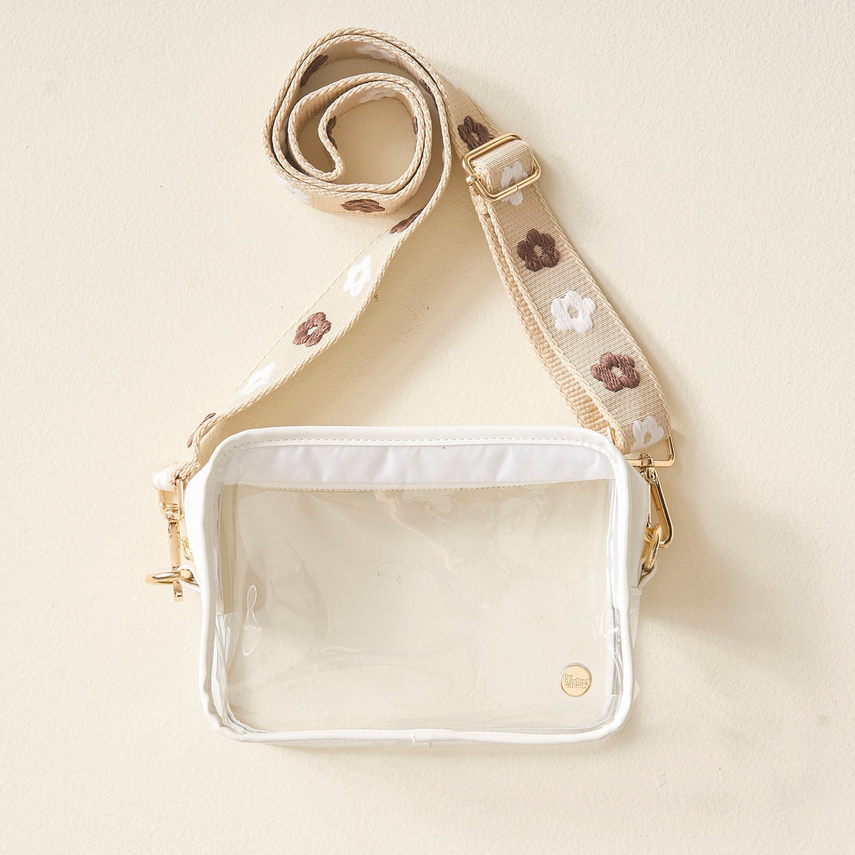 Tan Clear Crossbody Bag