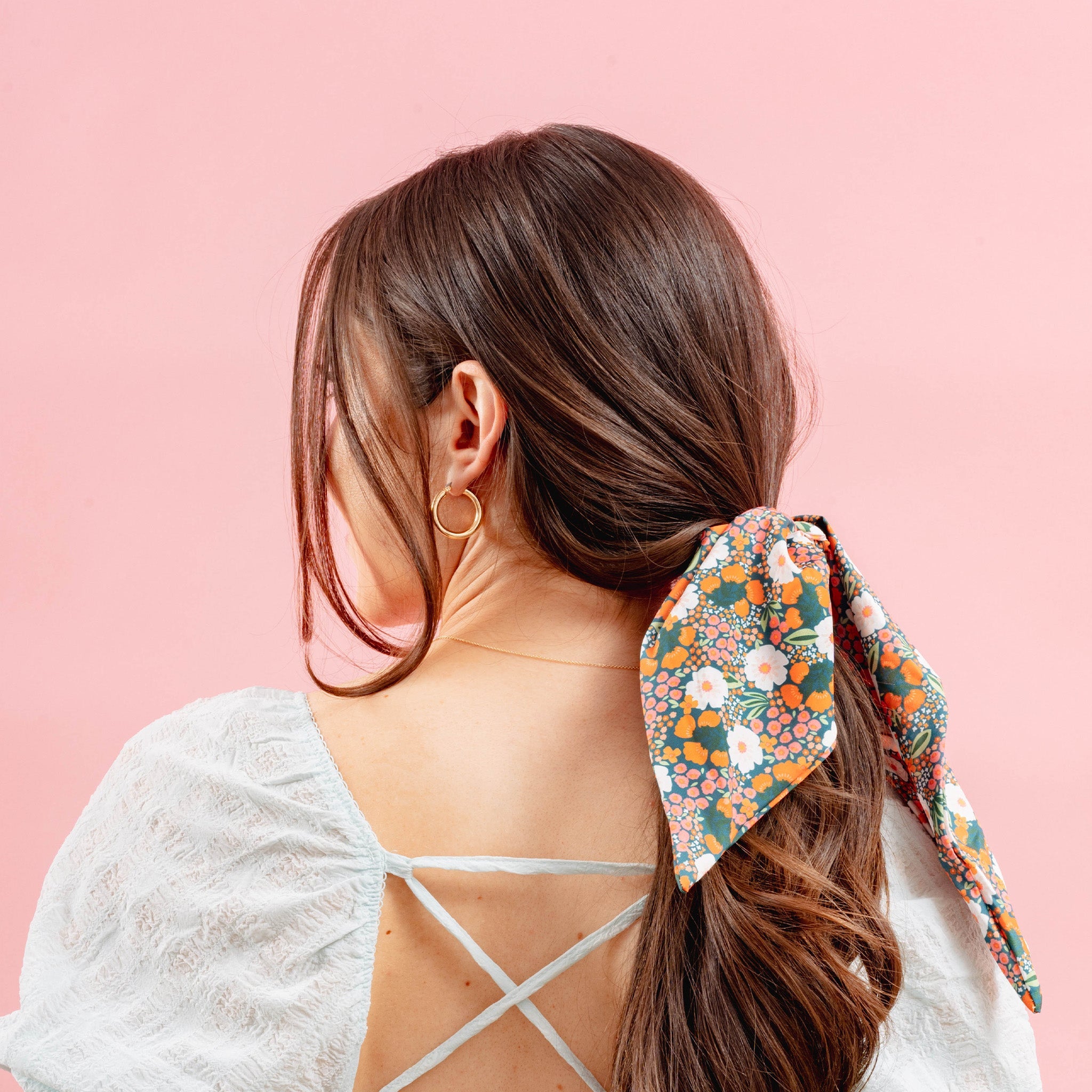 Sweet Meadow Floral Hair Scarf