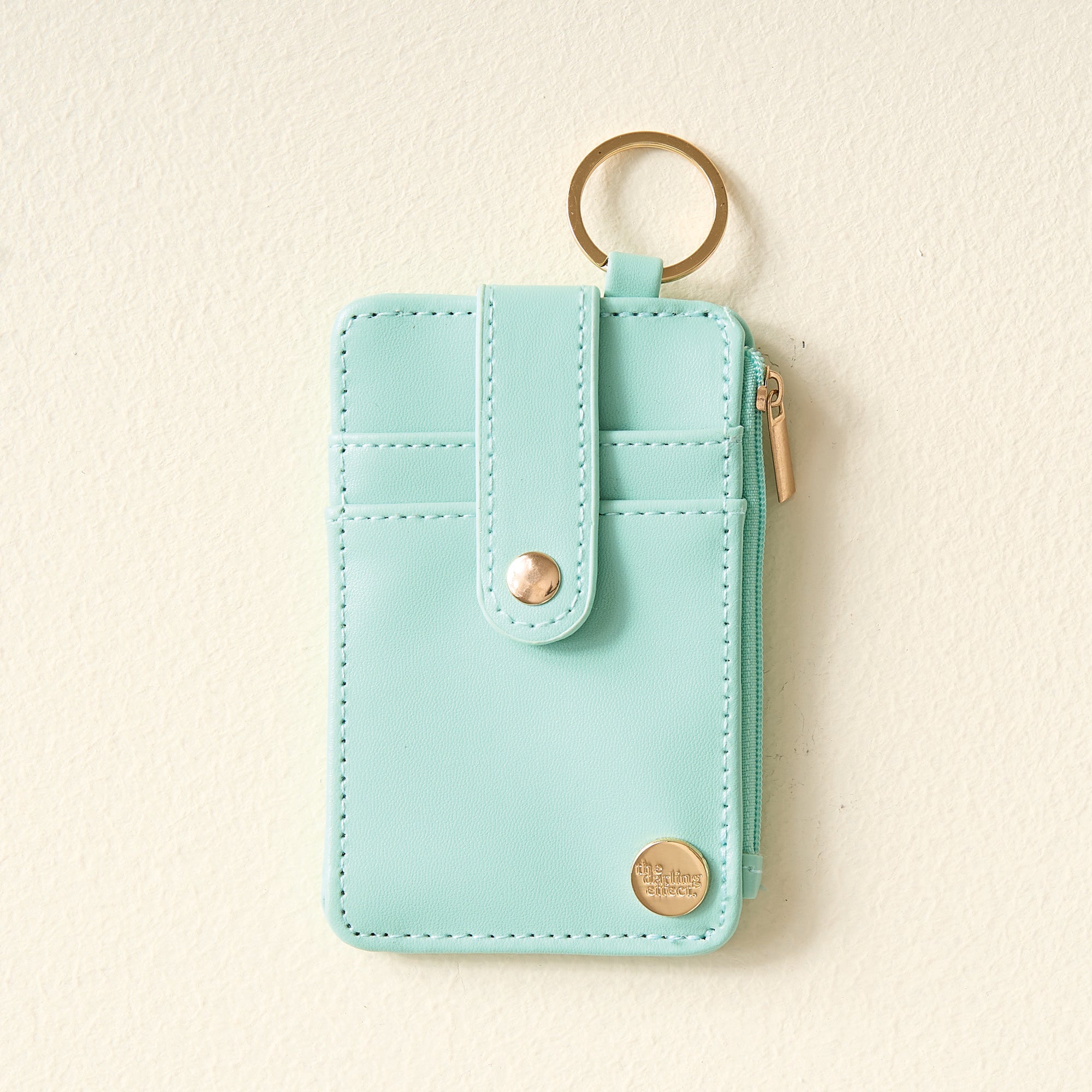 Solid Keychain Card Wallet