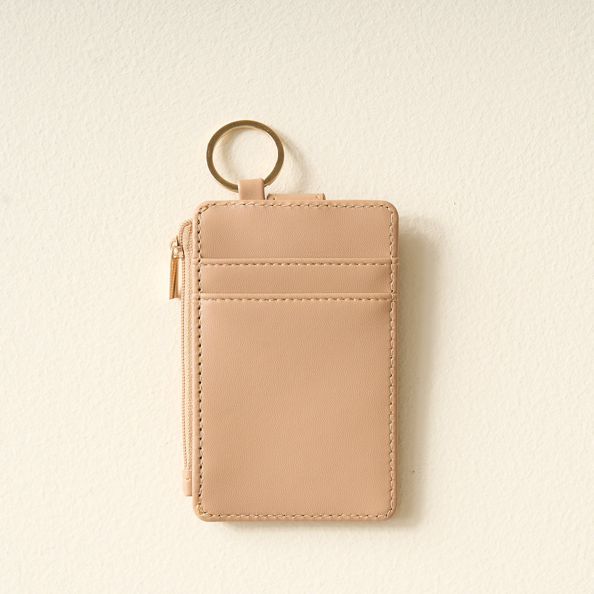 Solid Keychain Card Wallet