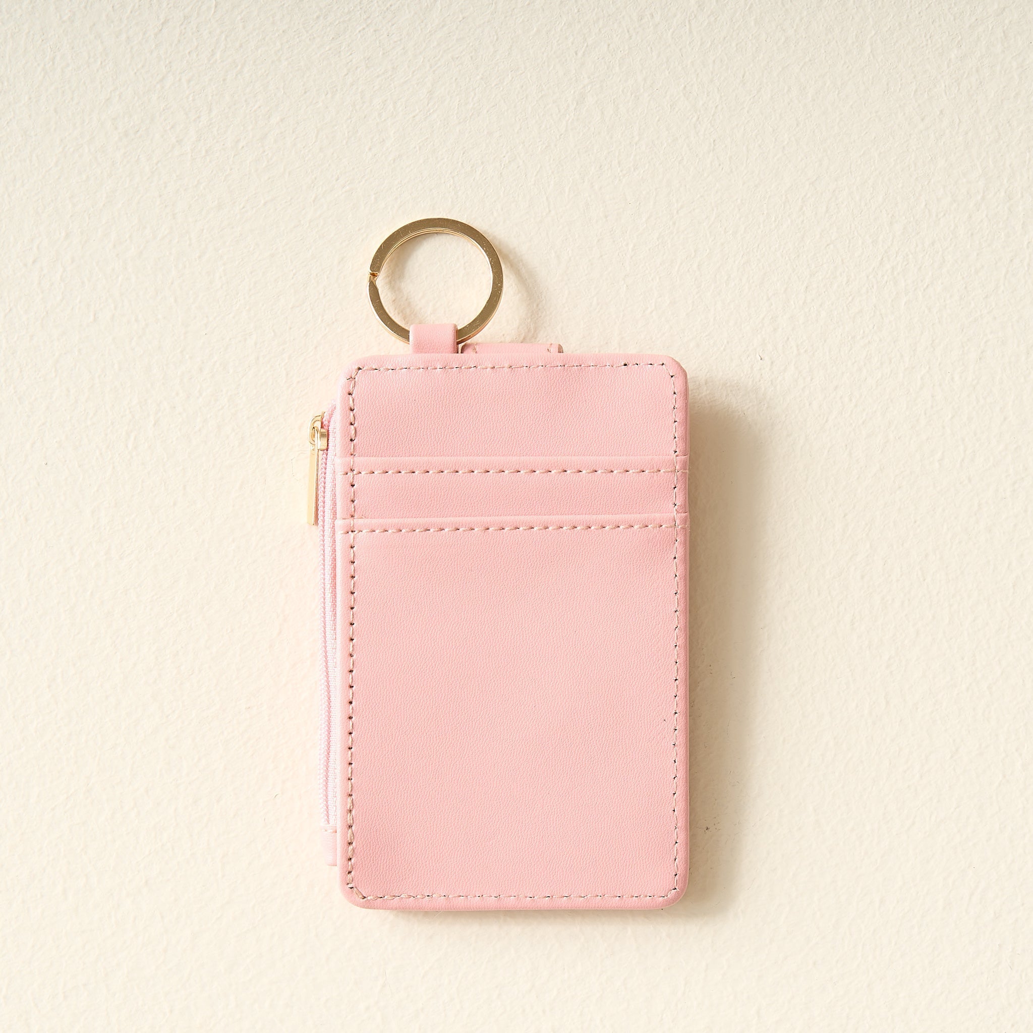 Solid Keychain Card Wallet