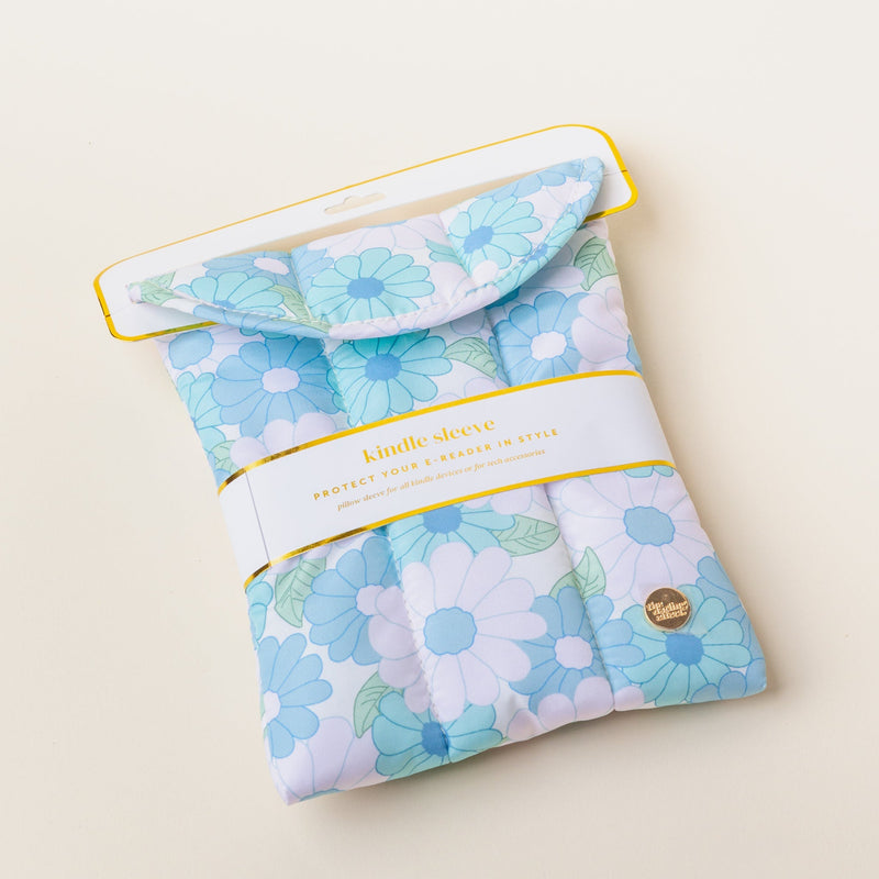 Daisy Craze Aqua Kindle Sleeve