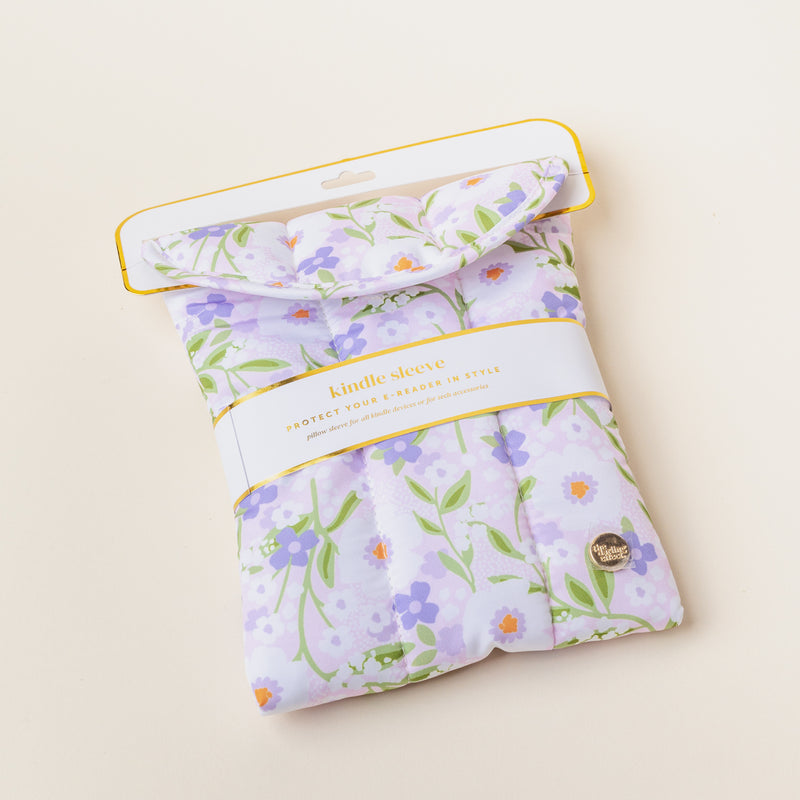 Floral Haven Lilac Kindle Sleeve