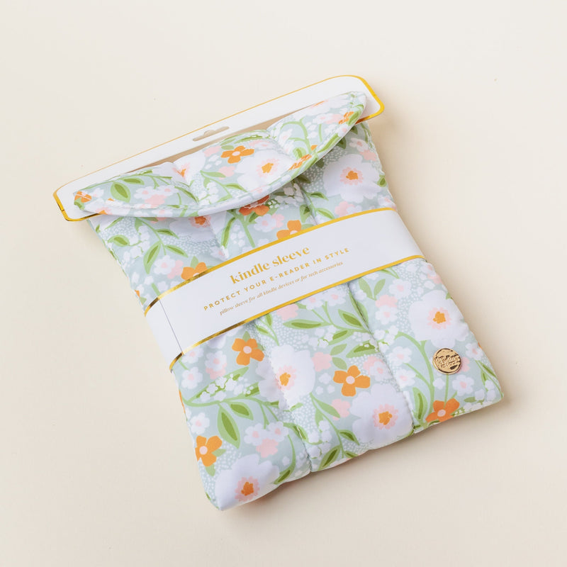 Floral Haven Sage Kindle Sleeve