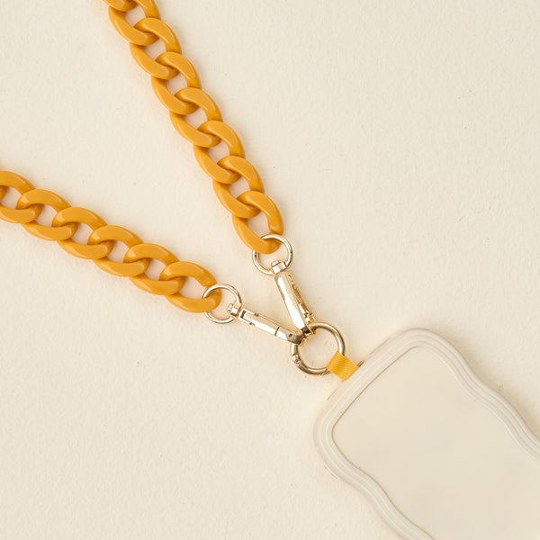 Mustard Hold the Phone Crossbody Chain