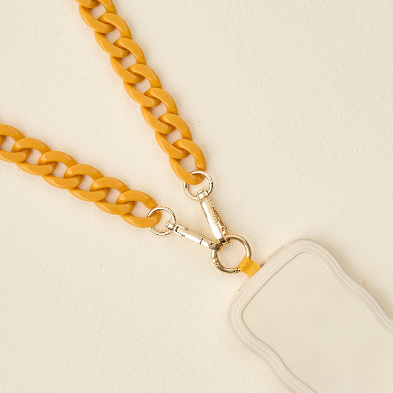 Mustard Hold the Phone Crossbody Chain