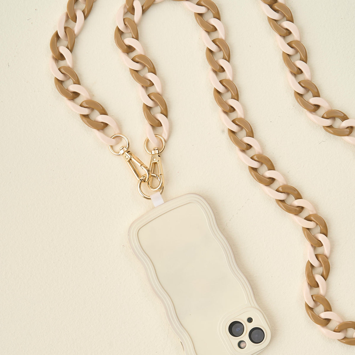 Duo Natural Hold the Phone Crossbody Chain