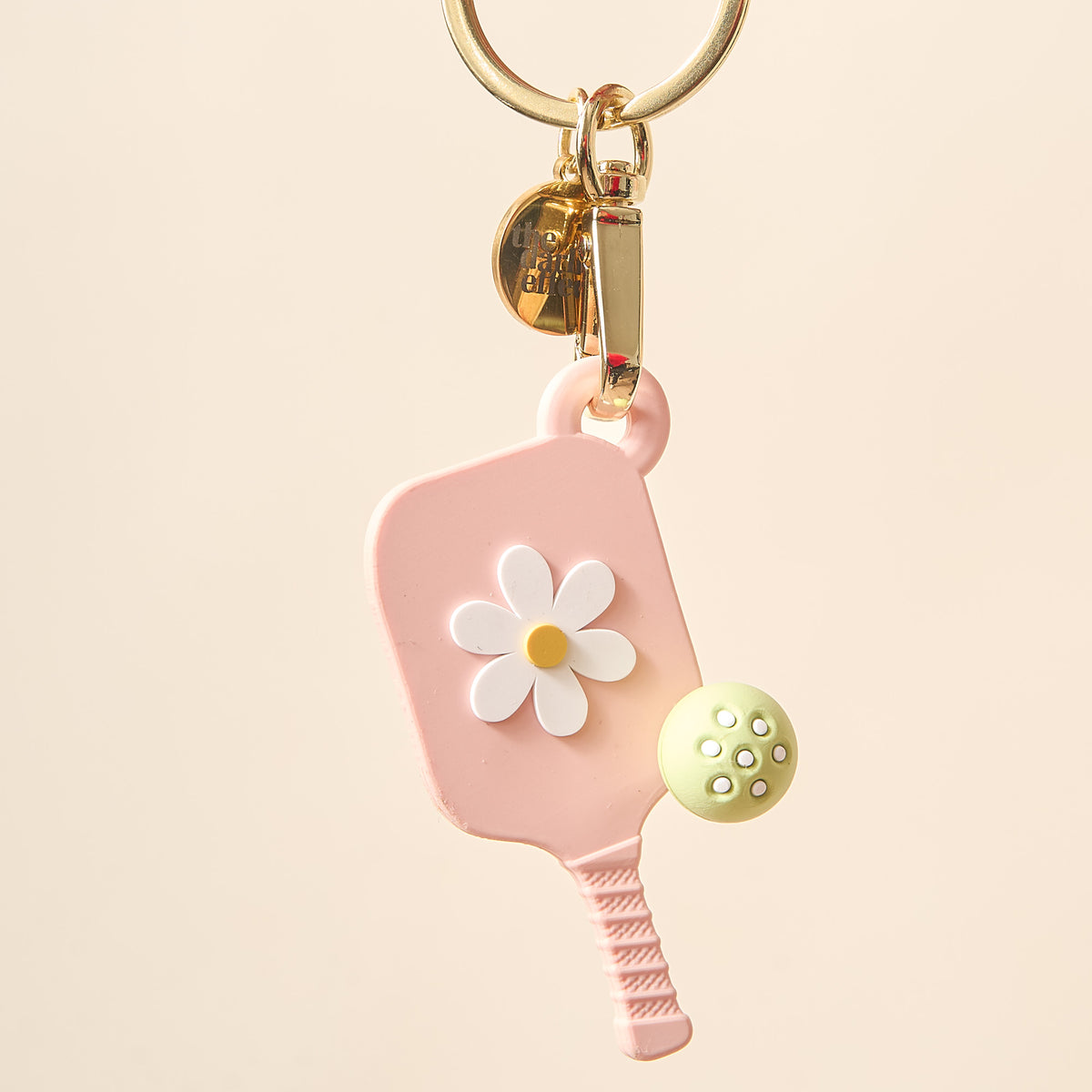 Aqua Tiny Pickleball Paddle Keychain