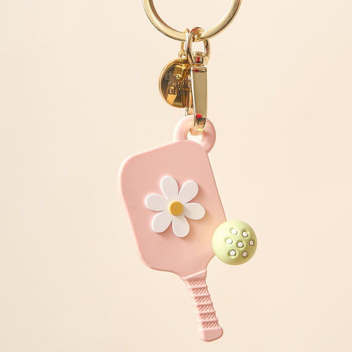 Blush Tiny Pickleball Paddle Keychain