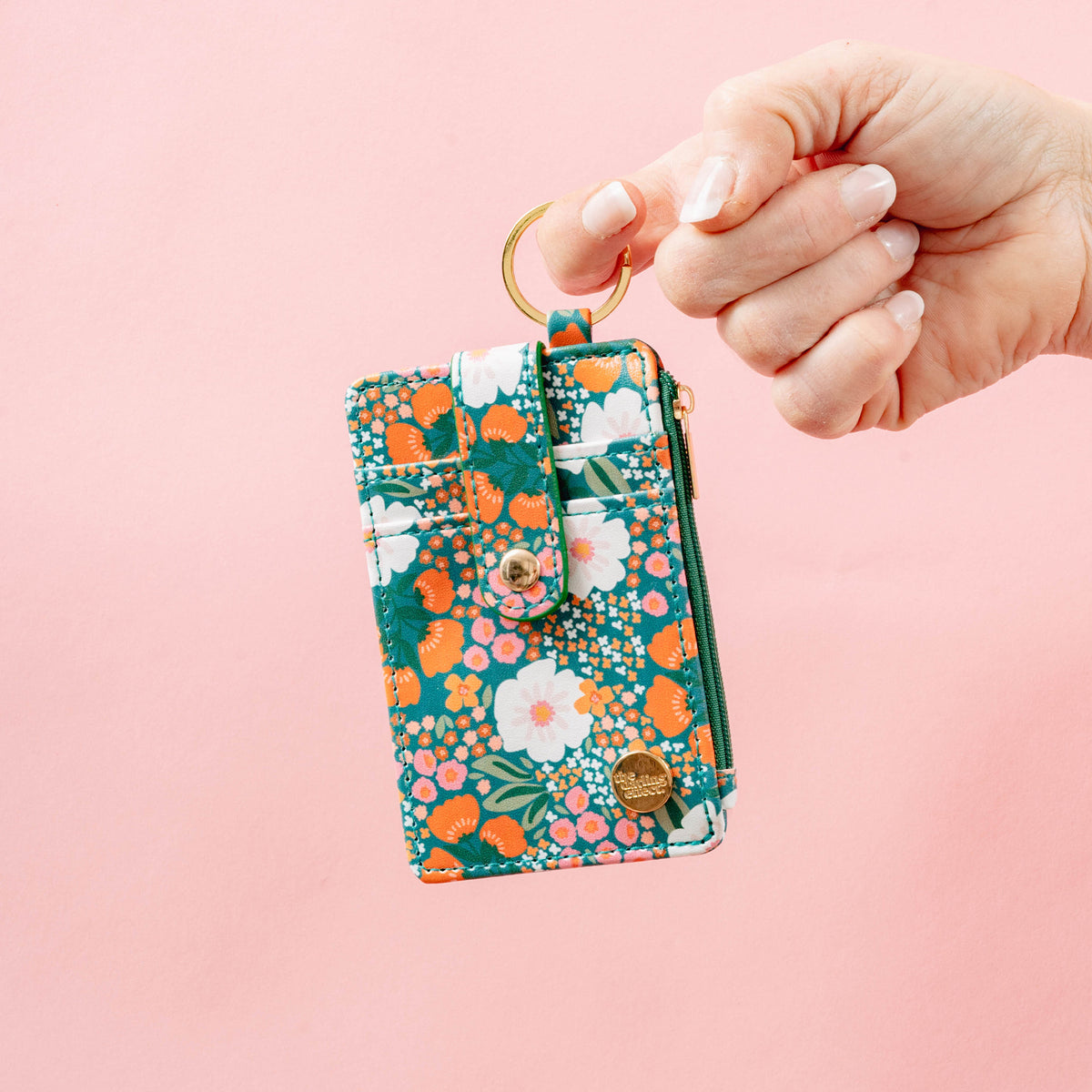 Keychain Card Wallet - Sweet Meadow Floral