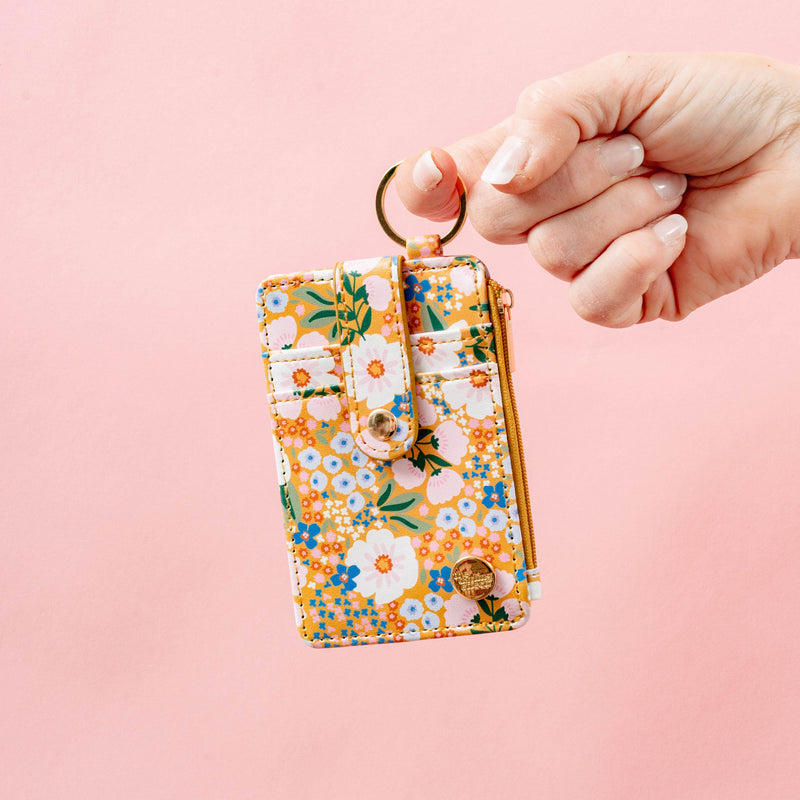 Keychain Card Wallet - Sweet Meadow Floral
