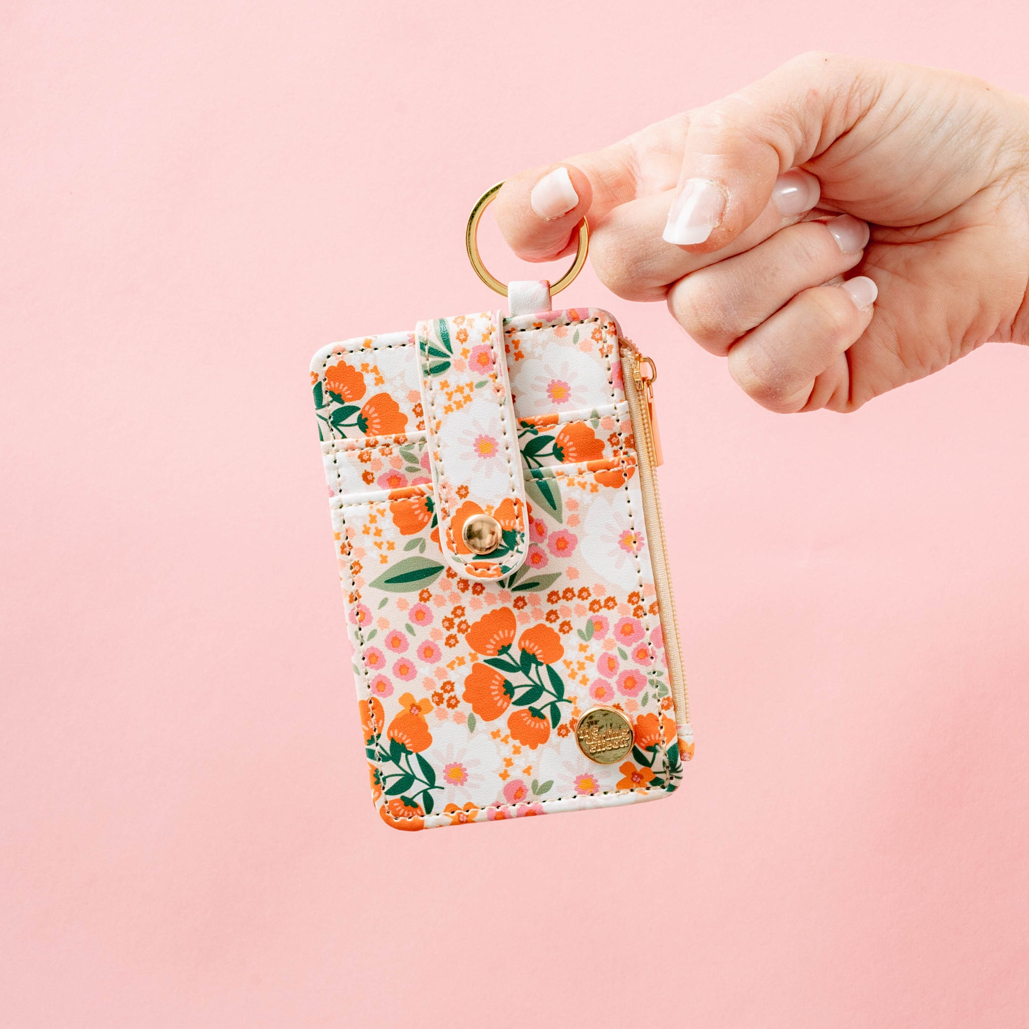 Keychain Card Wallet - Sweet Meadow Floral