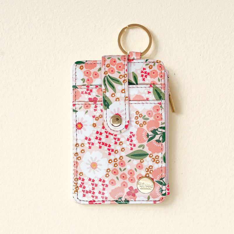 Keychain Card Wallet - Sweet Meadow Floral