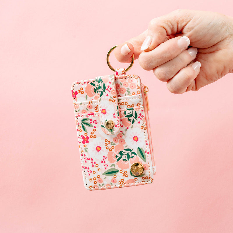 Keychain Card Wallet - Sweet Meadow Floral