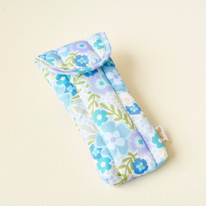 Beyond Blooms Blue Green Sunglasses Case