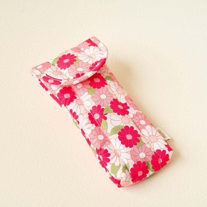 Daisy Craze Hot Pink Puffy Sunglasses Case