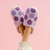 Floral Fuzzy Slippers