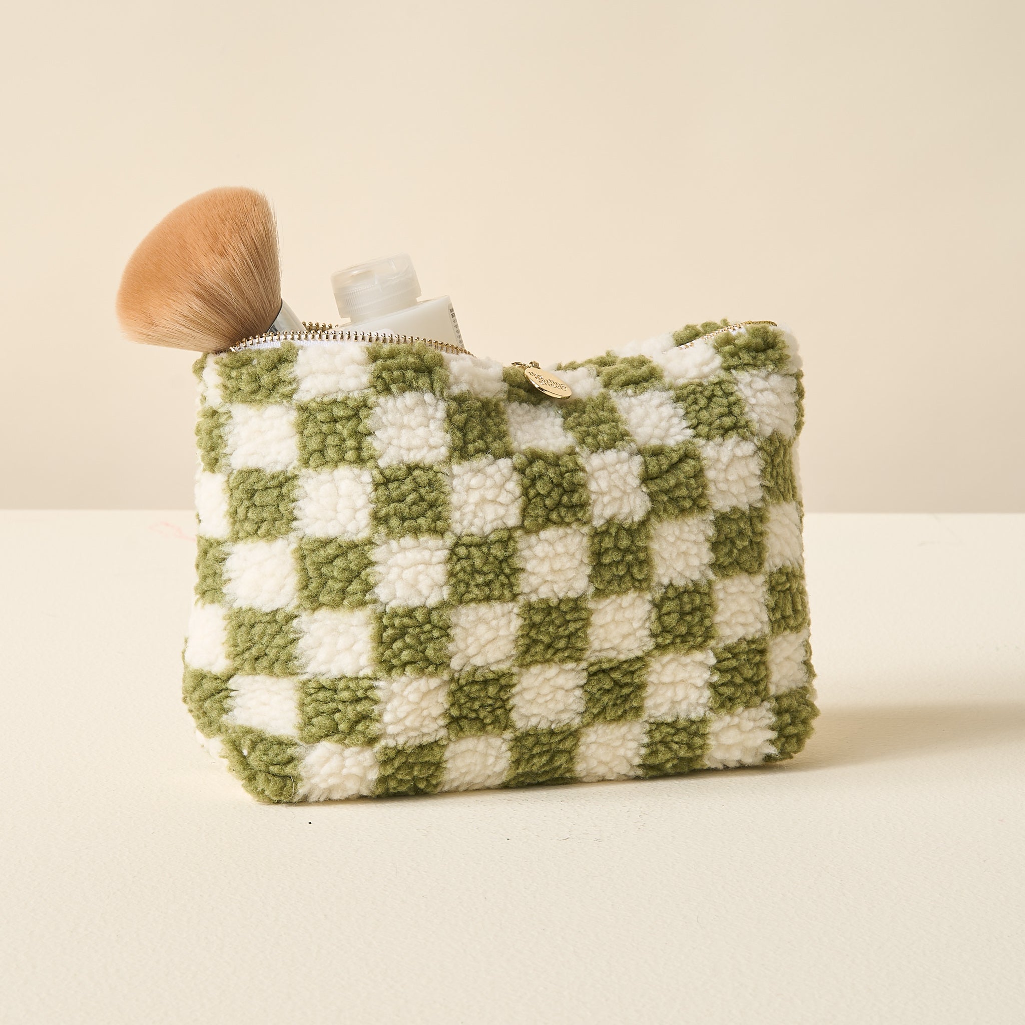 Checker Teddy Pouch