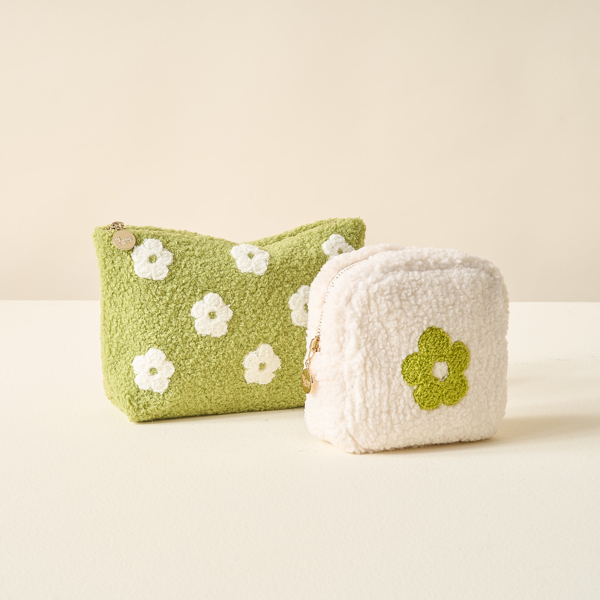 Square Flower Teddy Pouch